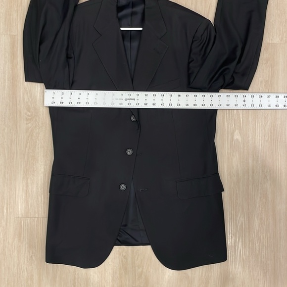 Black Brooks Brothers Golden Fleece 3-Button Suit Jacket - Picture 8 of 8